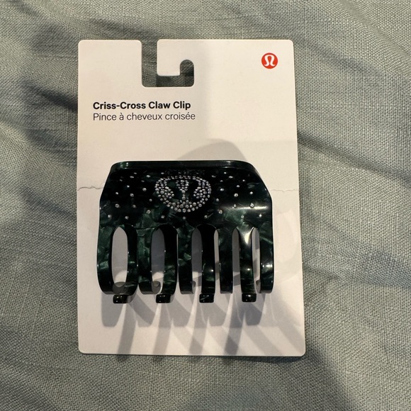 Lululemo Criss Cross Claw Clip Rhinestone - Picture 2 of 2